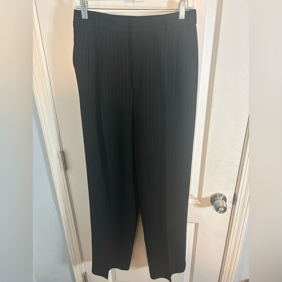 Ellen Tracy vintage Black Pinstripe Dress Pants trousers size 6 EUC - Picture 1 of 5